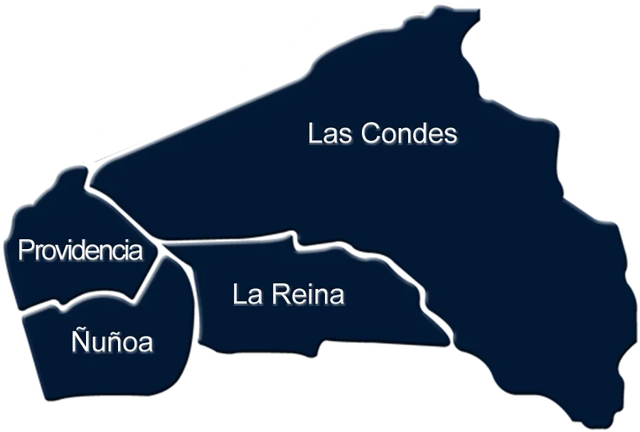 Área de cobertura Vet24 — Ñuñoa, Providencia, Las Condes